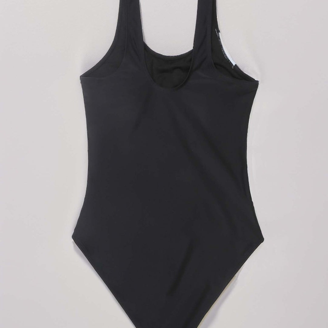 Damen Einteiliger Badeanzug mit stilvollem Farbblock-Design und figurförderndem Schnitt R&B