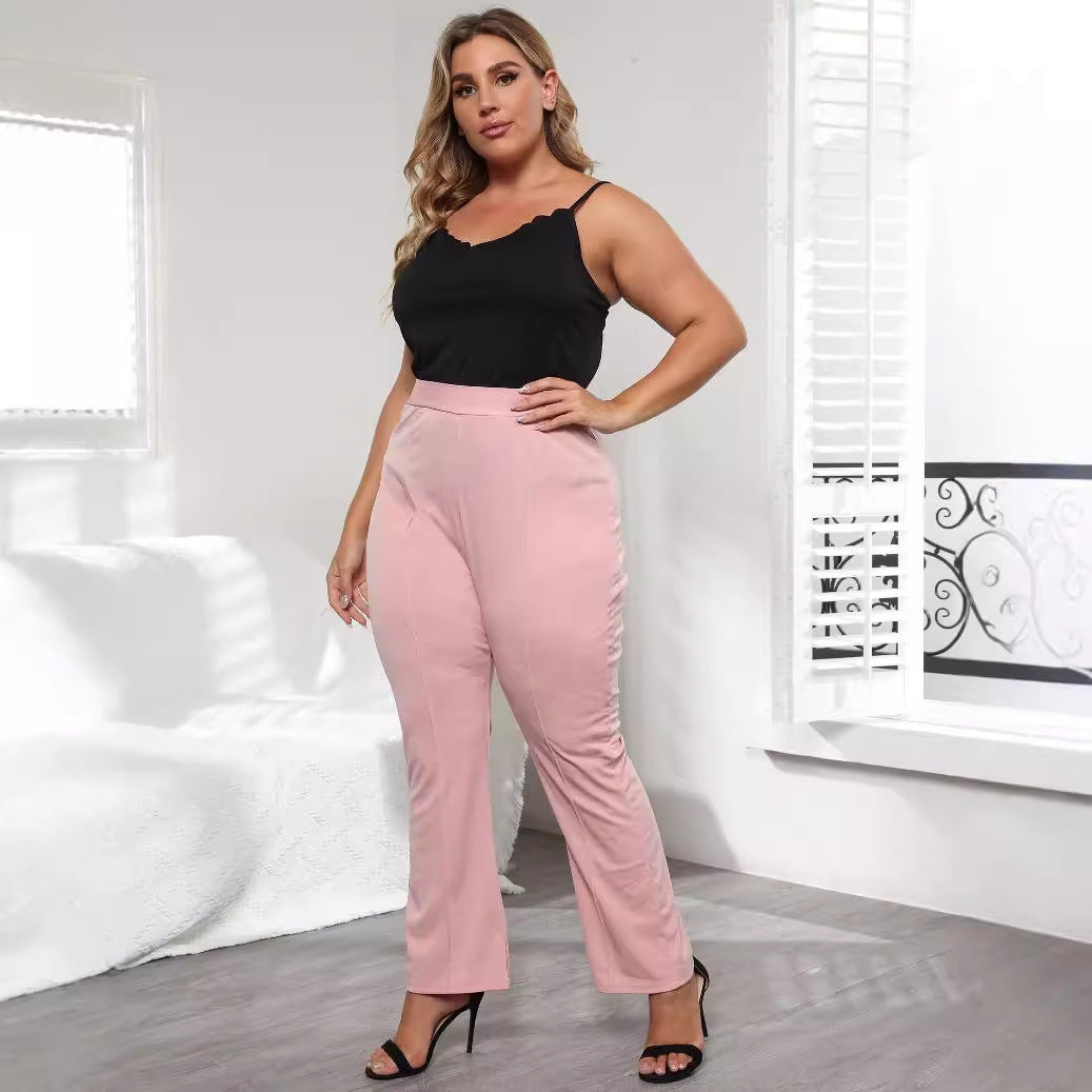 Damen Elegante Hochbundhose mit bequemem Schnitt R&B