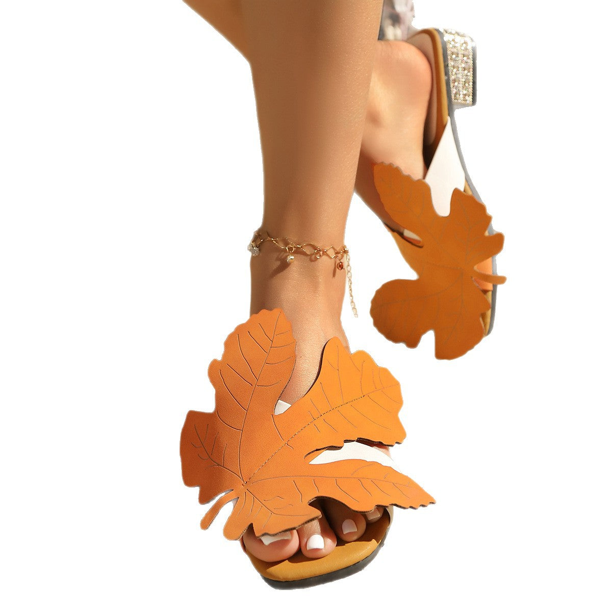 Damen Sandalen mit floralem Cut-Out-Design und modernen Akzenten R&B