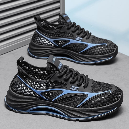 Damen leichte Sport Sneakers mit atmungsaktivem Mesh-Obermaterial und dämpfender Sohle R&B