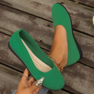 Damen bequeme Ballerinas aus elastischem GewR&Be mit formschöner Sohle R&B