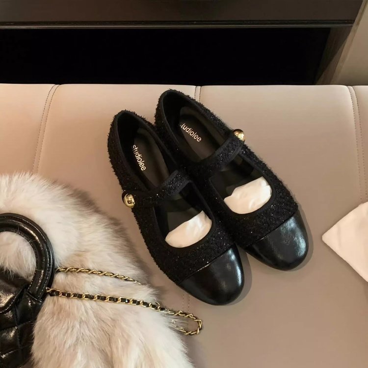 Damen Ballerinas mit modischem Schnallenverschluss und weichem Innenfutter R&B