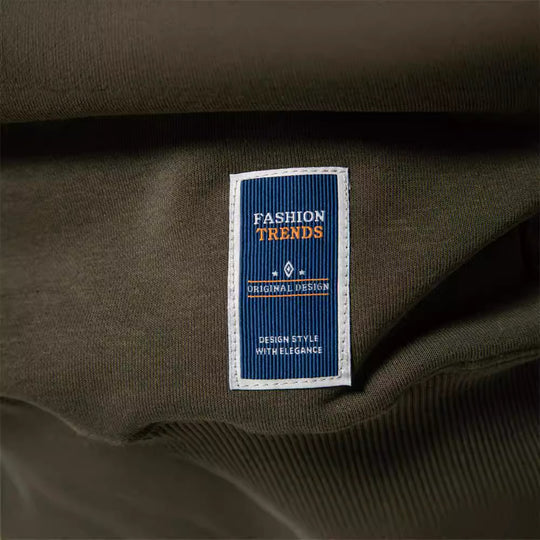 Herren Sweatshirt mit klassischem Rundhalsausschnitt R&B