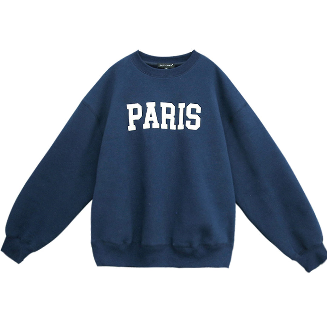 Damen lässiger Sweatshirt mit markantem Schriftzug R&B