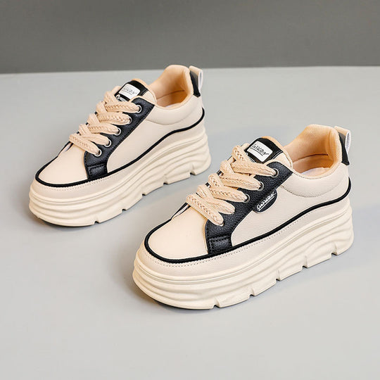 Damen Plattform Sneakers mit modischer Gummilaufsohle und atmungsaktivem Obermaterial R&B