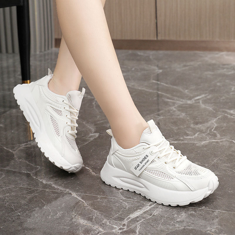 Damen Sportliche Sneakers mit dämpfender Sohle und atmungsaktiver Obermaterialstruktur R&B