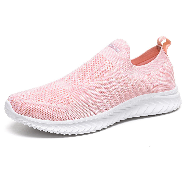 Damen Atmungsaktive Slip-On Sneakers mit elastischem Strick-Obermaterial R&B