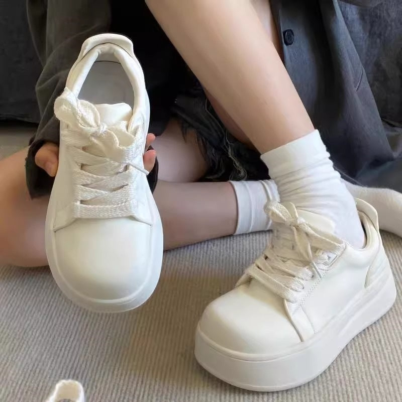 Damen Plateau Sneakers mit bequemer Dämpfung