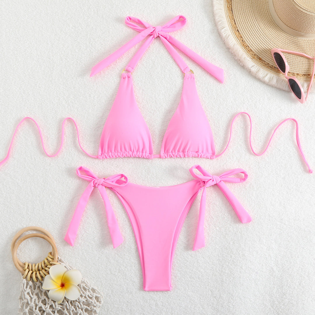 Damen Bikini-Set mit schickem Halterneck und verstellbaren Bändern R&B