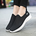 Damen Atmungsaktive Slip-On Freizeitschuhe mit rutschfester Sohle R&B