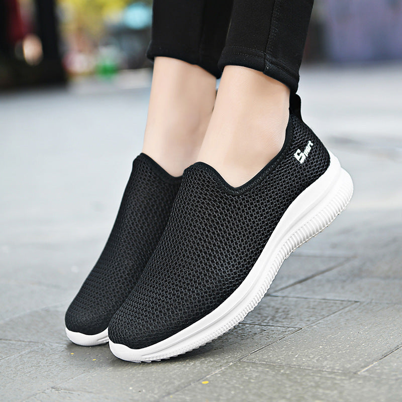 Damen Atmungsaktive Slip-On Freizeitschuhe mit rutschfester Sohle R&B