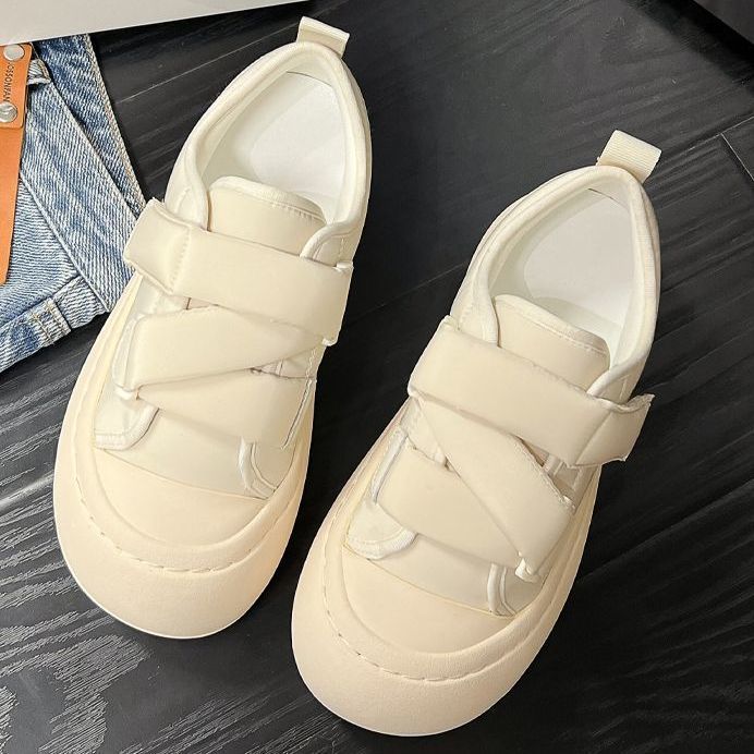 Damen Sneakers mit hohem Plateau und praktischem Klettverschluss R&B