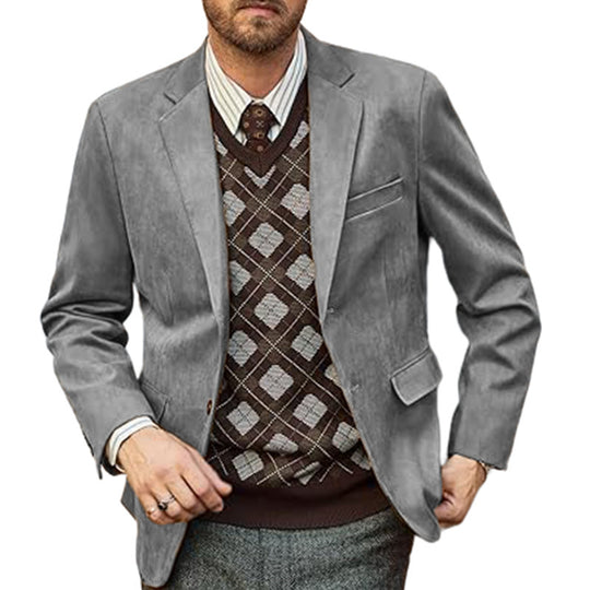 Herren eleganter Sportblazer mit modernem Schnitt und feinen Details R&B