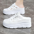 Damen Sportliche Plateausneakers mit atmungsaktivem Obermaterial und lässigem Schnitt R&B