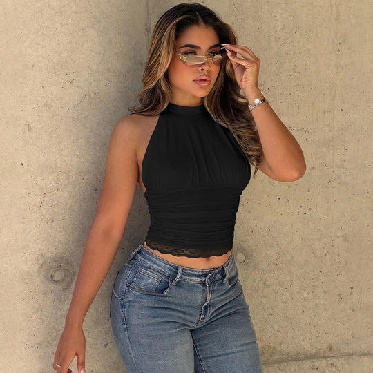 Damen modisches Croptop R&B