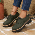 Damen Komfortable Schnürschuhe mit robustem Profil