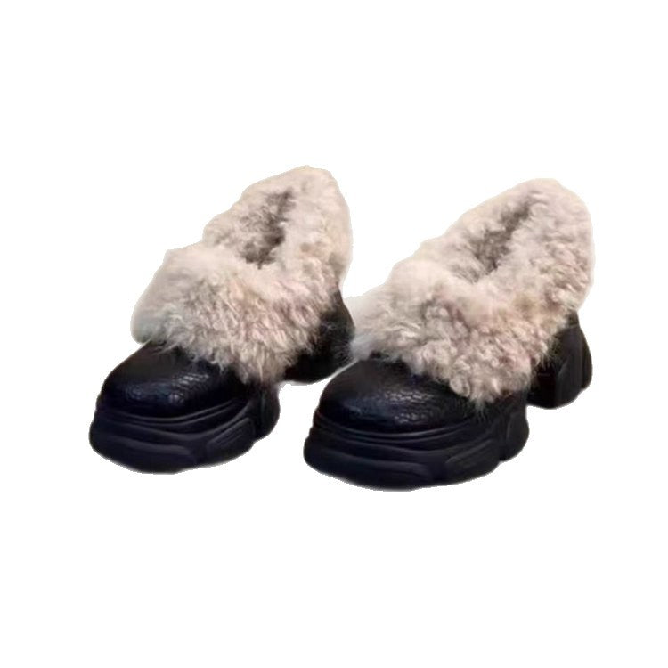 Damen Flauschige Clogs mit trendigem Design und rutschfester Sohle R&B