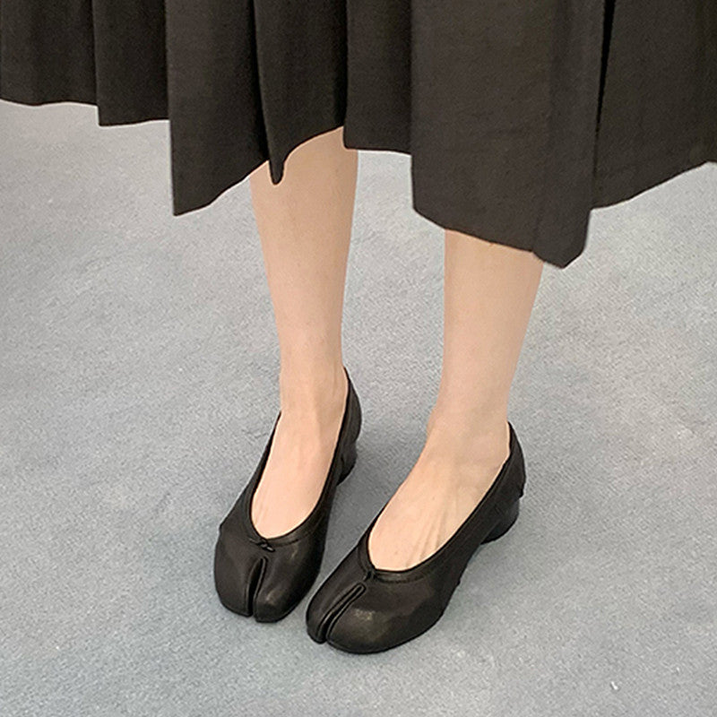 Damen elegante Mokassins mit innovativem Zehendesign R&B