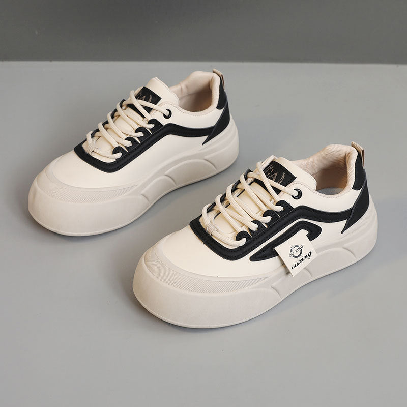 Damen modische Plateau Sneakers mit Sportprofil und atmungsaktivem Obermaterial R&B