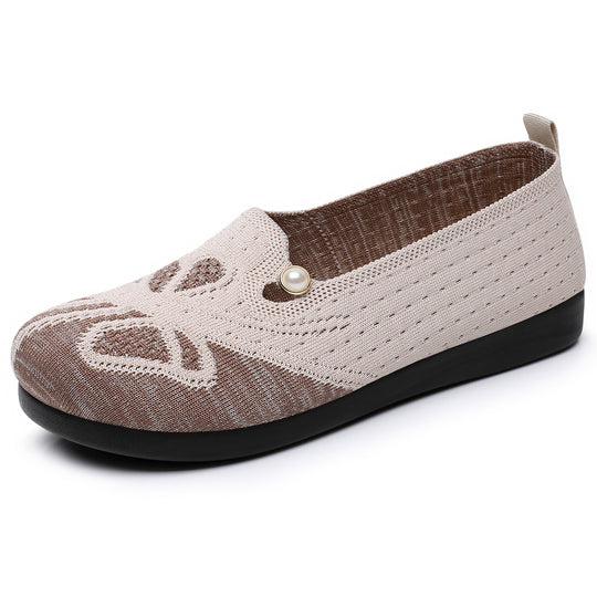 Damen Bequeme Slip-On Clogs mit modischem Perl-Detail und atmungsaktiver Oberfläche R&B
