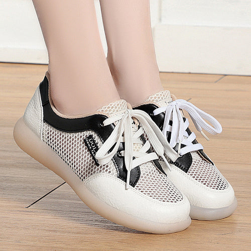 Damen Sportliche Sneaker mit atmungsaktivem Netzdesign und komfortabler Sohle R&B