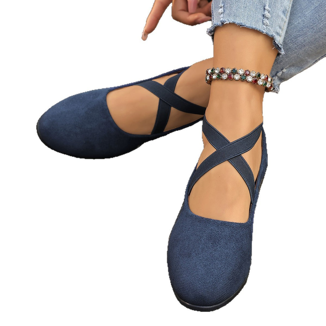 Damen komfortable Wedge-Pantoletten mit verstellbaren Riemen R&B