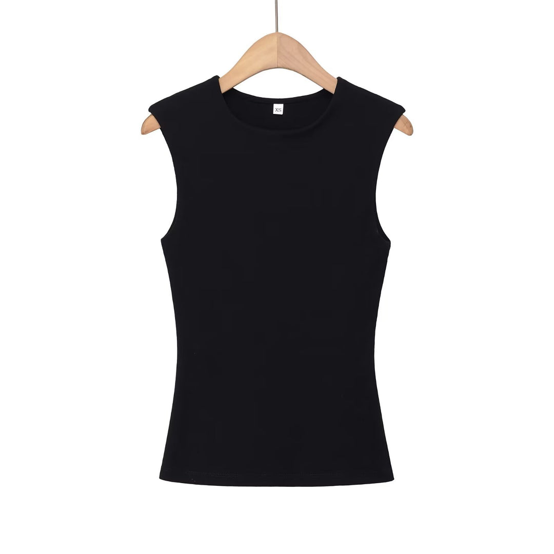 Damen ärmelloses Oberteil mit strukturiertem Look und hochwertiger Baumwolle R&B