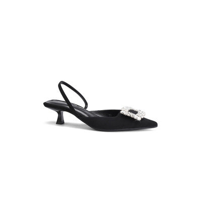 Damen Slingback Pumps mit funkelndem Schmuckdetail R&B