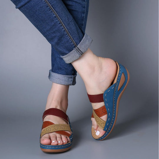 Damen Bequeme und modische Clogs mit atmungsaktiven Einsätzen R&B