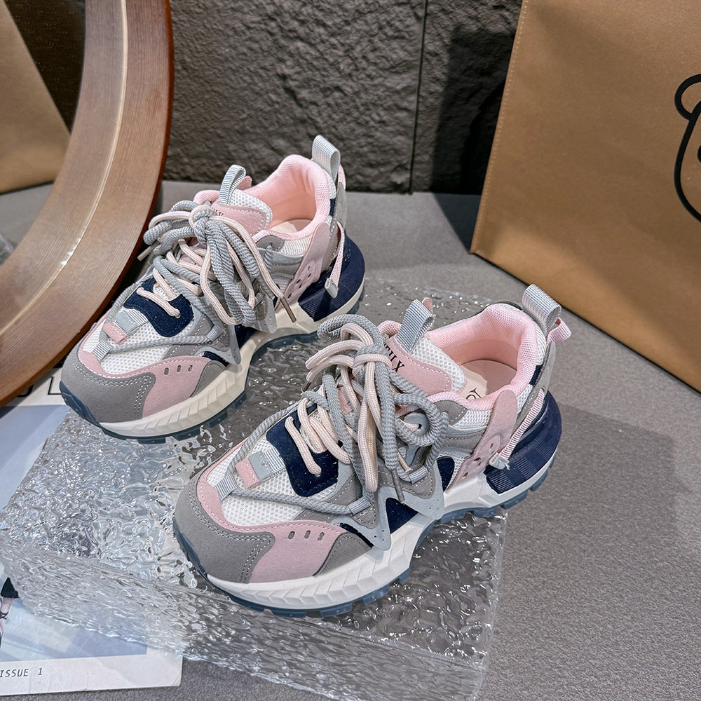 Damen sportliche Sneakers mit atmungsaktiver Obermaterialstruktur und rutschfester Sohle R&B