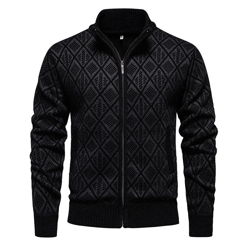 Herren modische Strickjacke mit strukturierter Oberfläche R&B