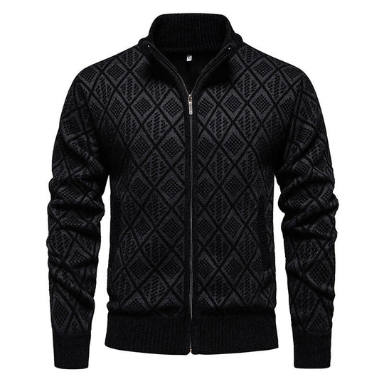 Herren modische Strickjacke mit strukturierter Oberfläche R&B