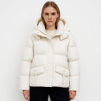 Damen Isolierte Steppjacke mit praktischen Taschen und Kapuze R&B