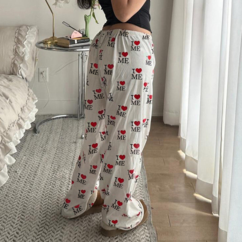 Damen Bequeme Lounge-Hosen mit einzigartigem Motiv R&B