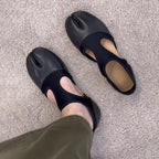 Damen Clogs mit innovativem Zehen-Design und atmungsaktiver Materialkombination R&B