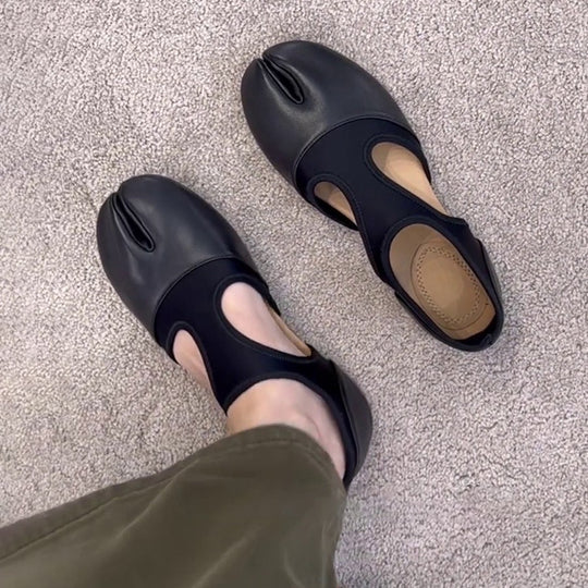 Damen Clogs mit innovativem Zehen-Design und atmungsaktiver Materialkombination R&B
