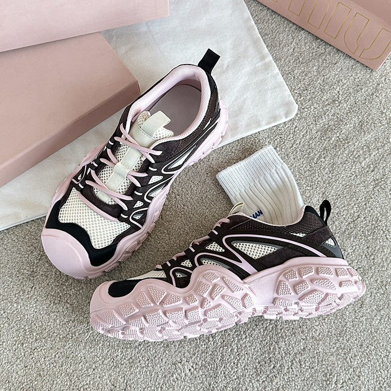 Damen Multifunktionale Fitness-Sneaker mit rutschfester Sohle und atmungsaktivem Obermaterial