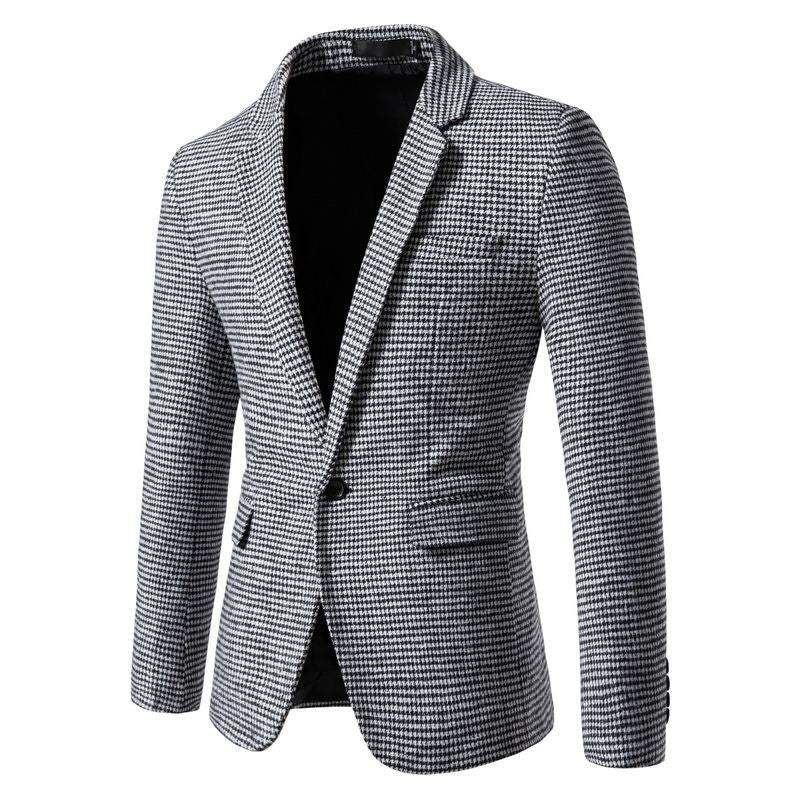 Herren eleganter Blazer im Karomuster