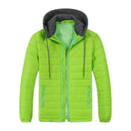 Herren gesteppte Windjacke mit Kapuze R&B
