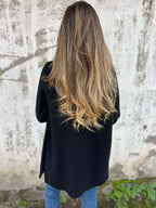 Damen Fleece Mantel mit doppelter Knopfleiste und schickem Reverskragen R&B