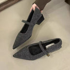 Damen elegante Ballerina-Schuhe mit modischem Riemchen und komfortabler Innensohle R&B
