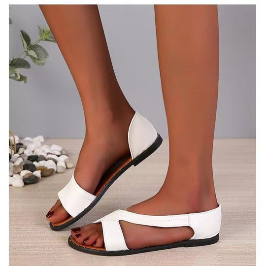 Damen Riemensandalen mit komfortablem Fußbett und dekorativem Design R&B