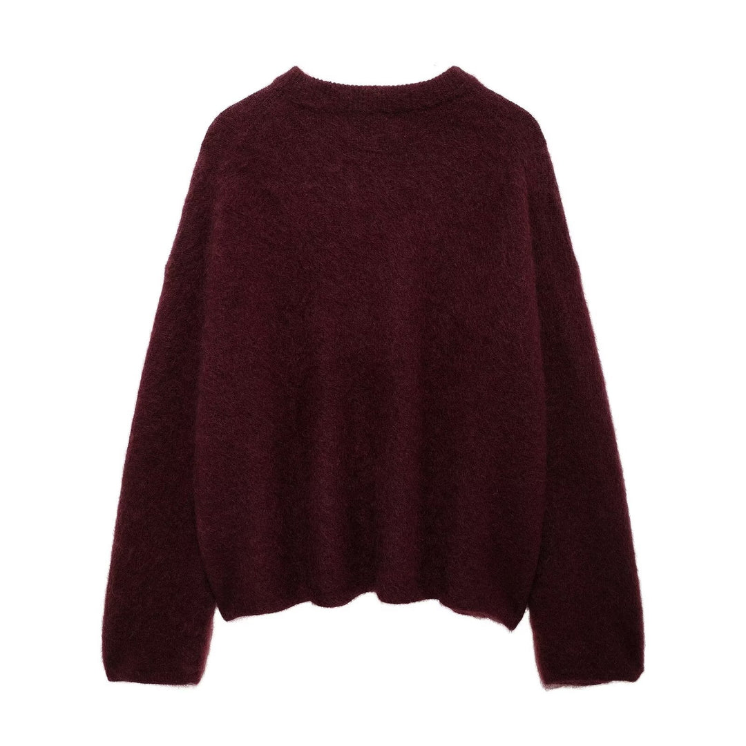 Damen Weicher, flauschiger Pullover R&B