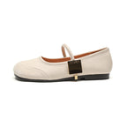 Damen Ballerinas mit verstellbarem Riemchen und modischem Akzent