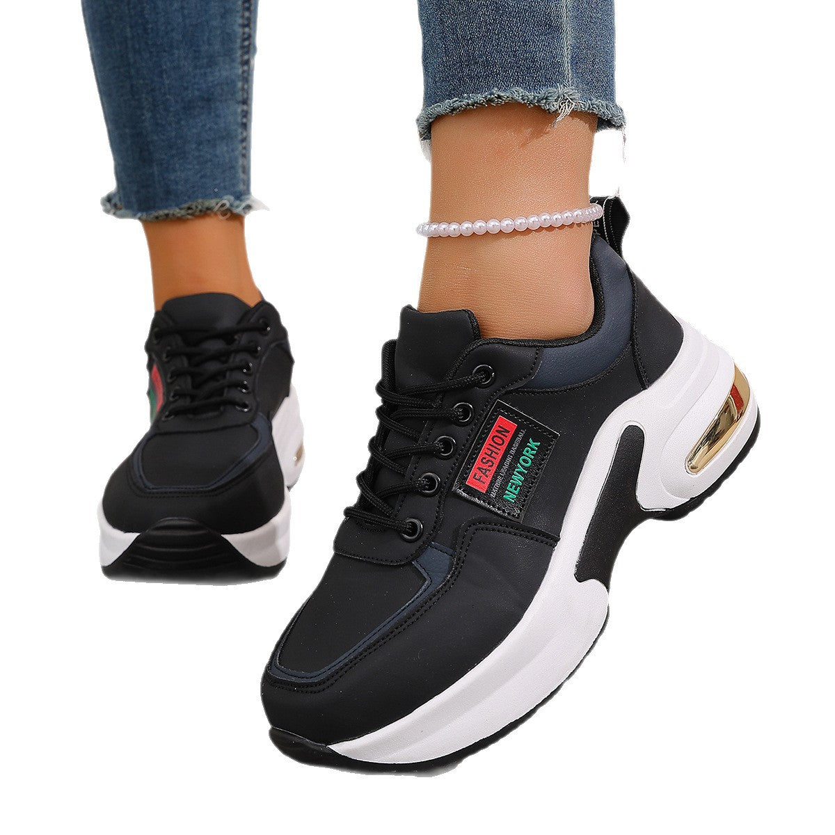 Damen Sneakers mit dämpfendem Air-Element und modernem Design R&B