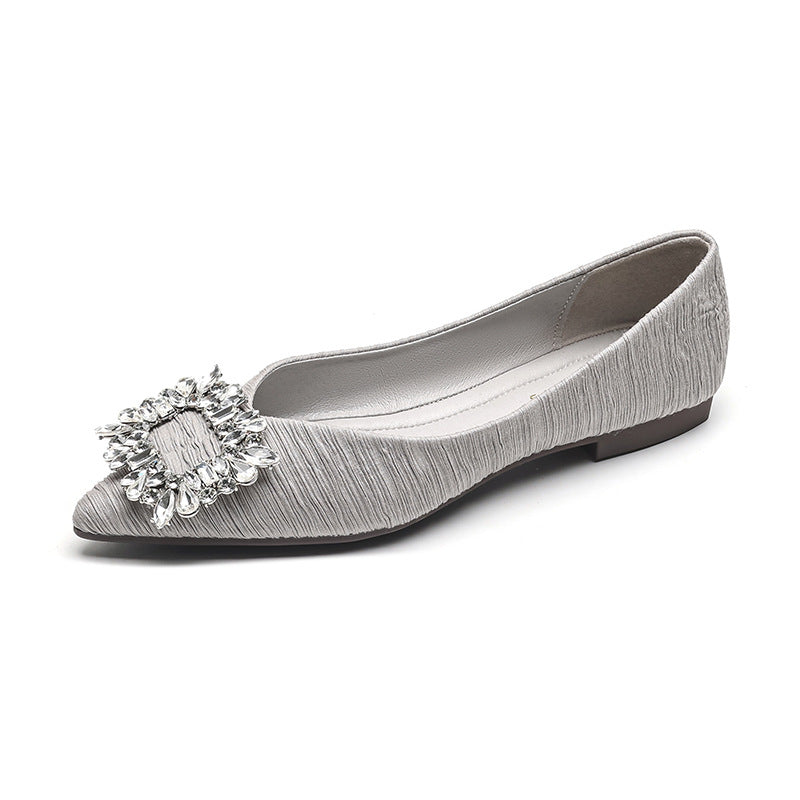 Damen Ballerinas mit funkelndem Strassdetail R&B