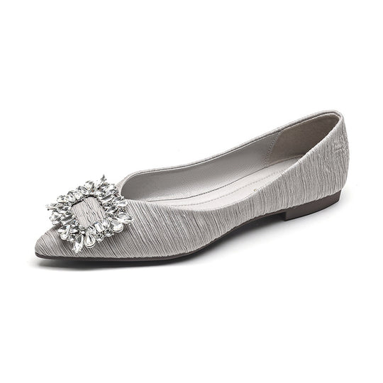 Damen Ballerinas mit funkelndem Strassdetail R&B