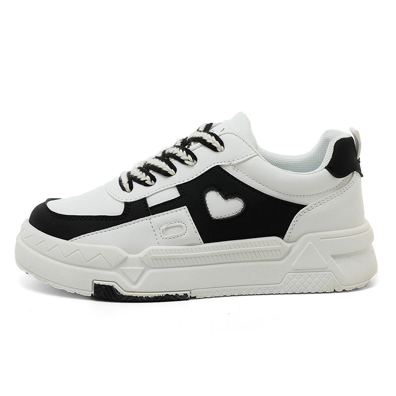 Damen Chunky Sneakers mit Herz-Applikation und dämpfender Sohle R&B