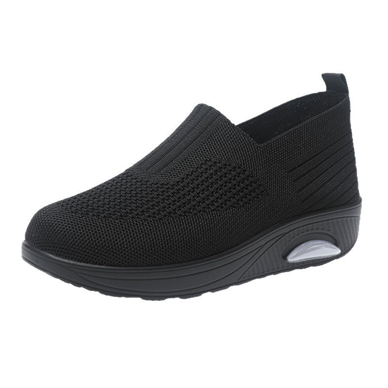 Damen leichtgewichtige Slip-On Sneakers mit atmungsaktiver Mesh-Oberfläche R&B