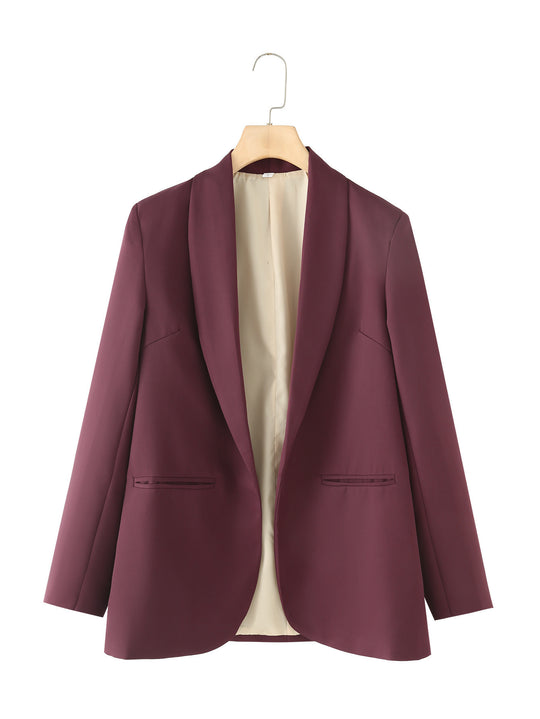 Damen eleganter Blazer mit modernem Schnitt und praktischen Taschen R&B